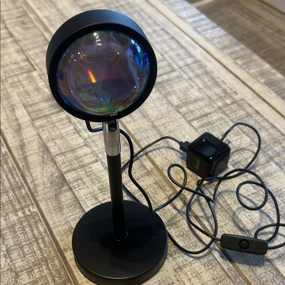 Black LED Sun Projector Lamp